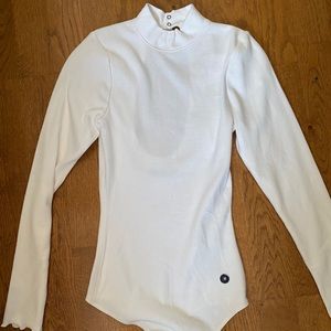 Abercrombie open back, turtle neck body suit
